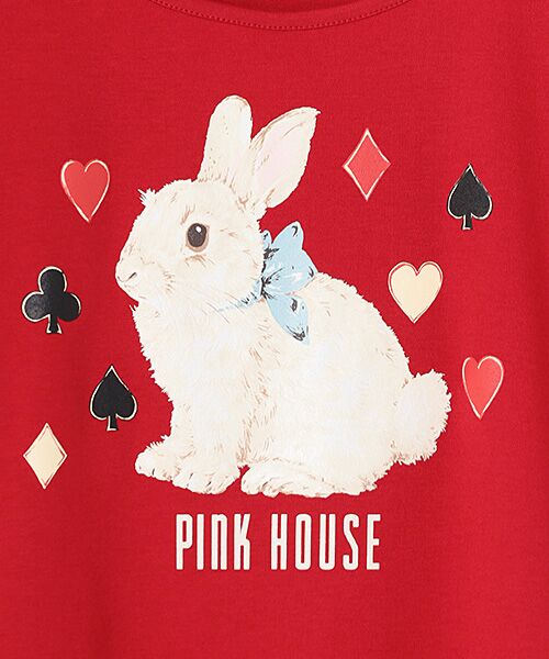 PINK HOUSE / ピンクハウス カットソー | Rabbit Marchモチーフプリントカットソー | 詳細6