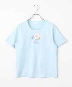 PINK HOUSE / ピンクハウス カットソー | Rose Pearlプリントカットソー
