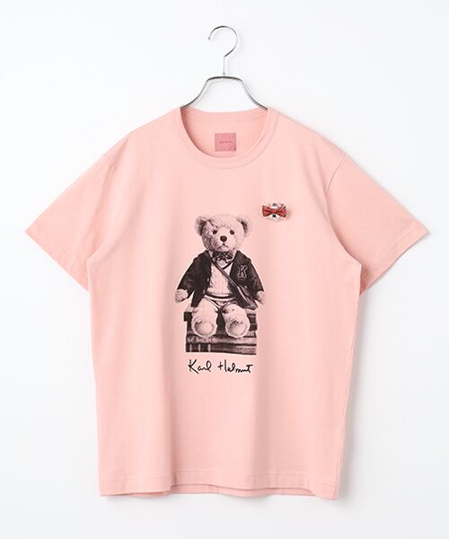 PINK HOUSE / ピンクハウス Tシャツ | キャラクターズプリントＴシャツ（ピンク・くま）