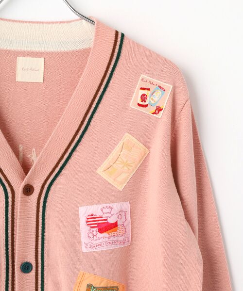 PINK HOUSE / ピンクハウス カーディガン・ボレロ | ネームワッペンいっぱいニットカーディガン | 詳細6