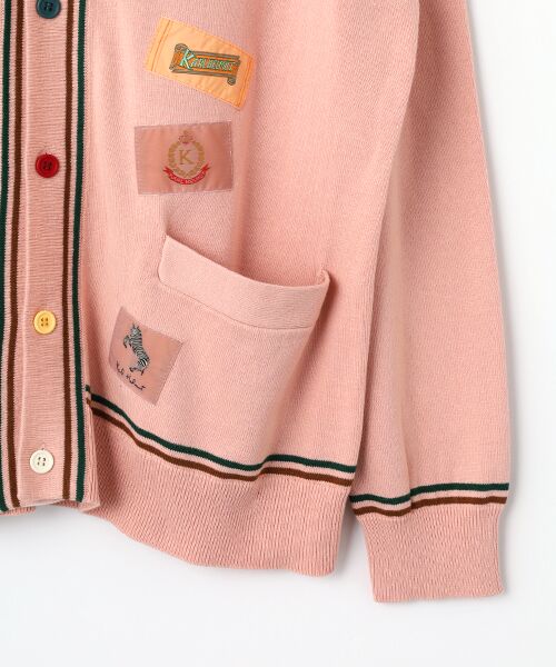 PINK HOUSE / ピンクハウス カーディガン・ボレロ | ネームワッペンいっぱいニットカーディガン | 詳細7