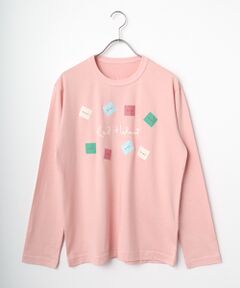 PINK HOUSE / ピンクハウス カットソー | カラフルロゴネームワッペン使いカットソー