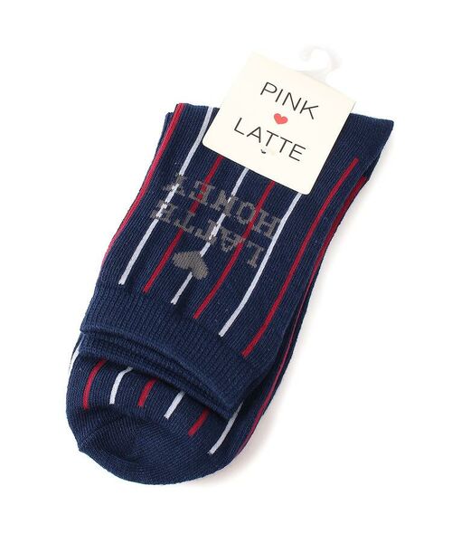 PINK-latte / ピンク ラテ ソックス | 配色ストライプソックス | 詳細1