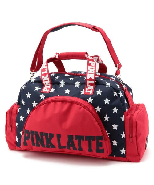 PINK-latte / ピンク ラテ トートバッグ | スター×ロゴ2WAYボストンバッグ | 詳細1