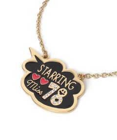 PINK-latte / ピンク ラテ ネックレス・ペンダント・チョーカー | ラインストーンプレートネックレス