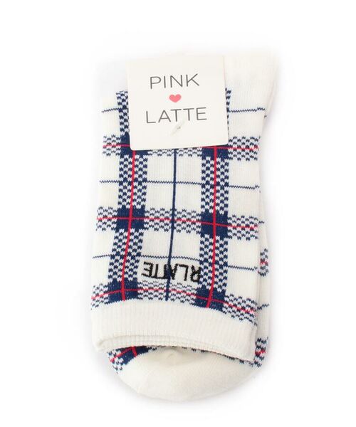 タータンチェック風靴下 ソックス Pink Latte ピンク ラテ ファッション通販 タカシマヤファッションスクエア