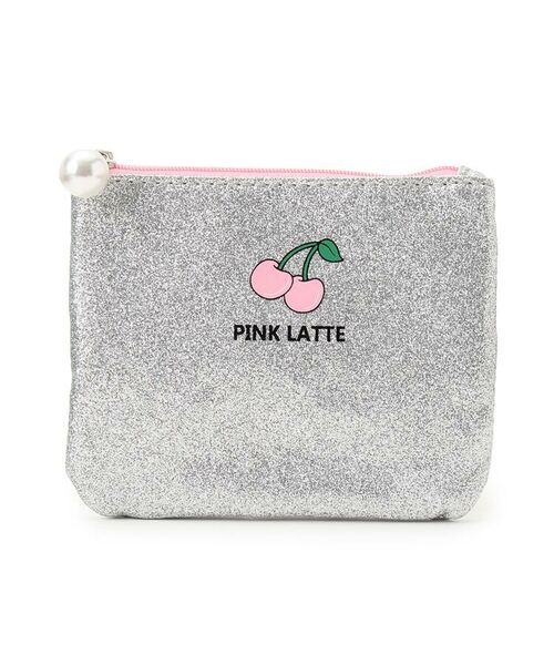 PINK-latte / ピンク ラテ ポーチ | ワンポイントグリッターティッシュポーチ | 詳細1