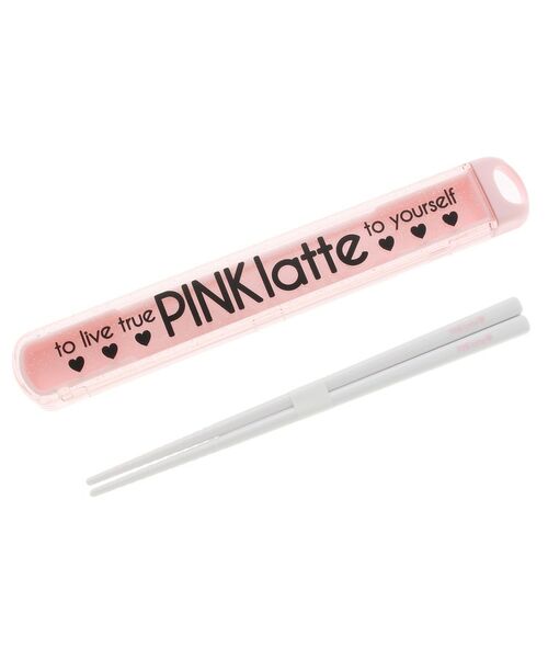 PINK-latte / ピンク ラテ その他雑貨 | ロゴ入りクリアラメおはしケース | 詳細1
