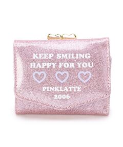 PINK-latte / ピンク ラテ 財布・コインケース・マネークリップ | ジュエルハートグリッター三つ折財布