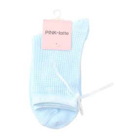 PINK-latte / ピンク ラテ ソックス | ワッフルリボンソックス