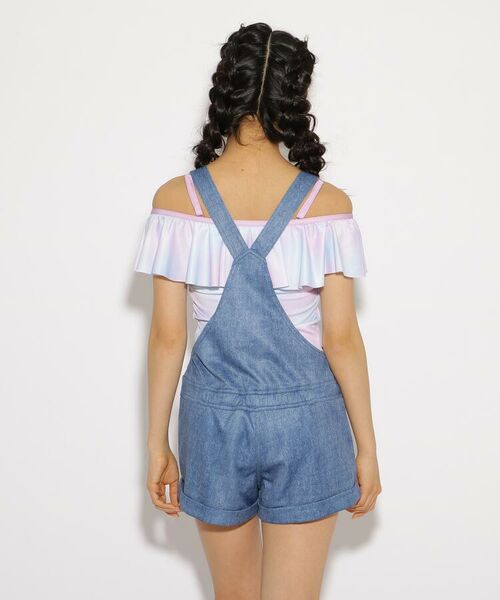 水着 サロペット2点セット マーブル 水着 スイムグッズ Pink Latte ピンク ラテ ファッション通販 タカシマヤファッションスクエア