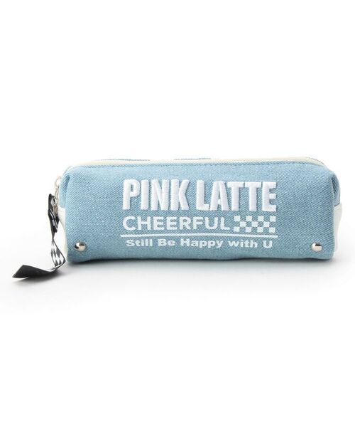 PINK-latte / ピンク ラテ ポーチ | スタッズロゴポーチ | 詳細1