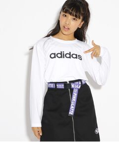 adidas ロゴ長袖Tシャツ