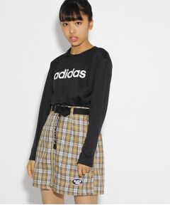 adidas ロゴ長袖Tシャツ