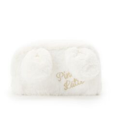 PINK-latte / ピンク ラテ ポーチ | うさ耳しっぽエコファーポーチ