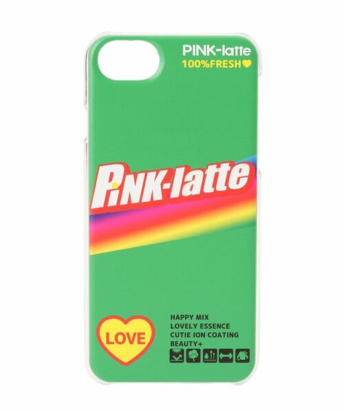 PINK-latte / ピンク ラテ モバイルケース | iPhone8/7/6s/6 ロゴクリアスマホケース | 詳細1