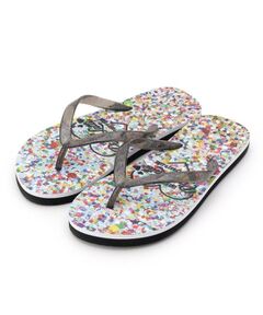 PINK-latte / ピンク ラテ サンダル | プリントビーチサンダル