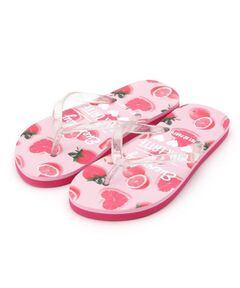 PINK-latte / ピンク ラテ サンダル | プリントビーチサンダル