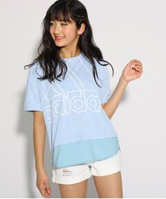 【adidas/アディダス/UVカット】オーバーサイズ　ビックロゴTシャツ