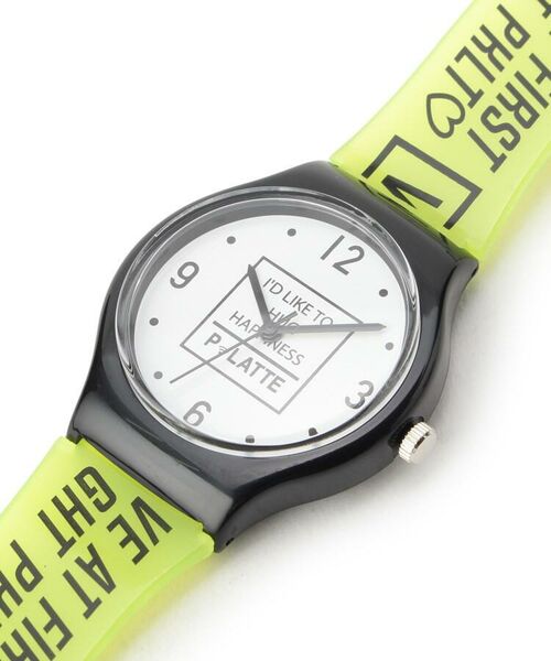 PINK-latte / ピンク ラテ 腕時計 | ネオンカラー　ビニールベルトウォッチ | 詳細3