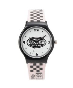 PINK-latte / ピンク ラテ 腕時計 | チェッカー柄ビニールベルトウォッチ