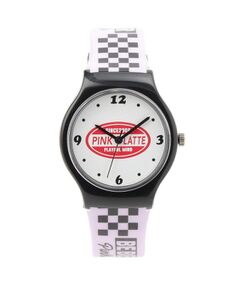 PINK-latte / ピンク ラテ 腕時計 | チェッカー柄ビニールベルトウォッチ