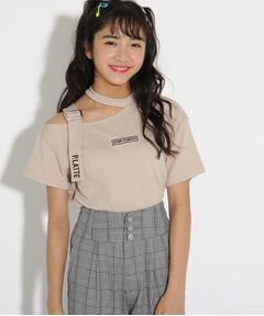 PINK-latte / ピンク ラテ その他トップス | ★ニコラ掲載★アシメネック Ｔシャツ