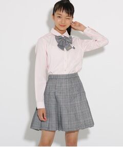 PINK-latte / ピンク ラテ ミニ・ひざ丈スカート | 【卒服】リボンタイ付 チェックプリーツスカート