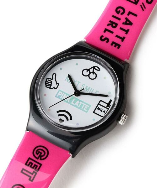 PINK-latte / ピンク ラテ 腕時計 | ロゴベルトウオッチ（アイコン） | 詳細3