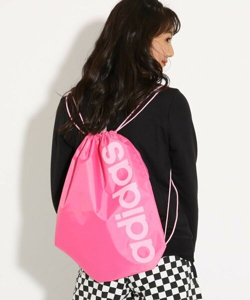セール Adidas アディダス ロゴナップサック リュック バックパック Pink Latte ピンク ラテ ファッション通販 タカシマヤファッションスクエア
