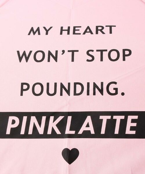 PINK-latte / ピンク ラテ 傘 | ロゴポイント折りたたみ傘 | 詳細1