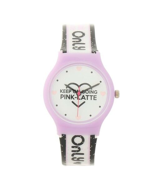 PINK-latte / ピンク ラテ 腕時計 | ラメベルトロゴウォッチ | 詳細1