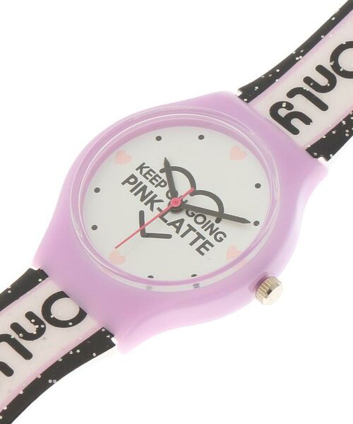 PINK-latte / ピンク ラテ 腕時計 | ラメベルトロゴウォッチ | 詳細2