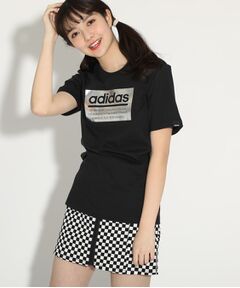 【adidas/アディダス】 シャイニーボックスロゴTシャツ