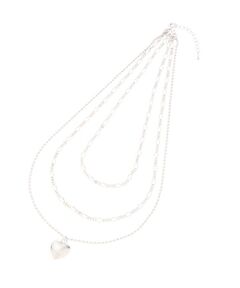 PINK-latte / ピンク ラテ ネックレス・ペンダント・チョーカー | ぷっくりハート3連ネックレス