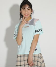 PINK-latte / ピンク ラテ その他トップス | ワンショルスダーケルトンＴシャツ＆カラータンクトップ