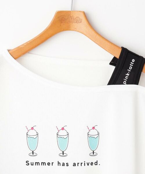 PINK-latte / ピンク ラテ 水着・スイムグッズ | トロピカル柄水着+Tシャツ＋スカートセット | 詳細18