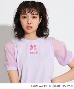 PINK-latte / ピンク ラテ その他トップス | 【しなこコラボ】袖シフォンTシャツ