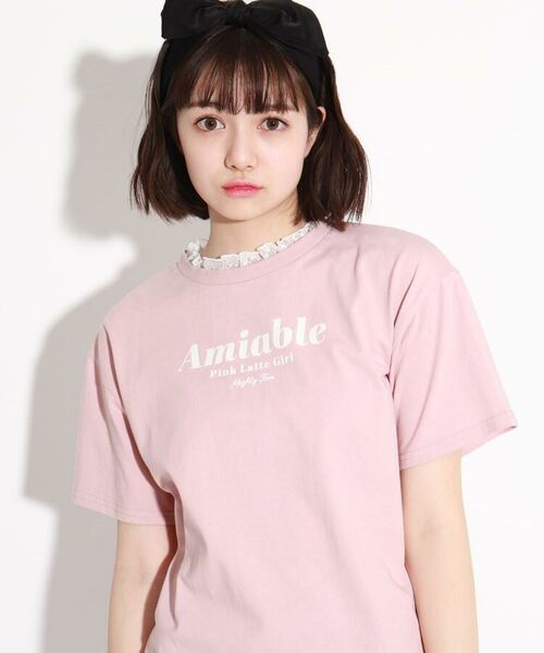 コットン100 襟レースtシャツ その他トップス Pink Latte ピンク ラテ ファッション通販 タカシマヤファッションスクエア