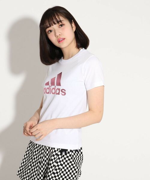 セール】 【adidas/アディダス】ロゴTシャツ （その他トップス）｜PINK