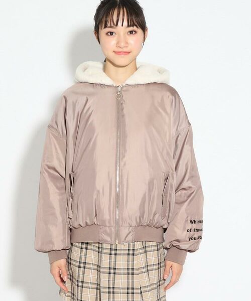 セール リバーシブルエコファーma 1ブルゾン ブルゾン Pink Latte ピンク ラテ ファッション通販 タカシマヤファッションスクエア