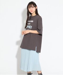 ★ニコラ掲載★Tシャツ+アコーディオンプリーツスカートセット