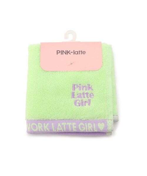PINK-latte / ピンク ラテ ハンカチ | ロゴ刺しゅうミニタオル | 詳細1