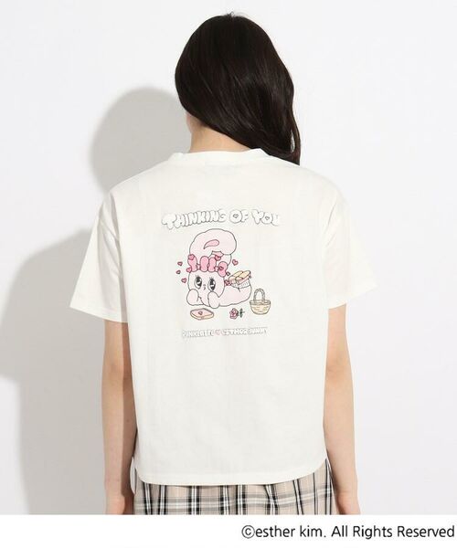 PINK-latte / ピンク ラテ Tシャツ | 【ESTHER BUNNY】バックプリントTシャツ | 詳細3