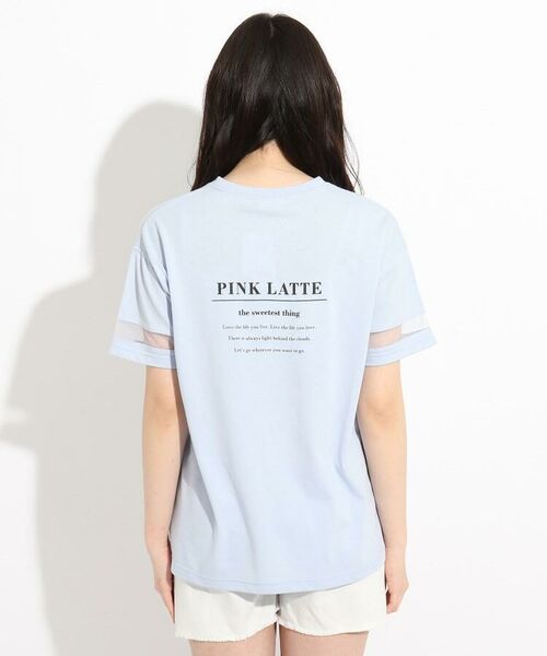 PINK-latte / ピンク ラテ Tシャツ | 【FILA】袖メッシュTシャツ | 詳細3