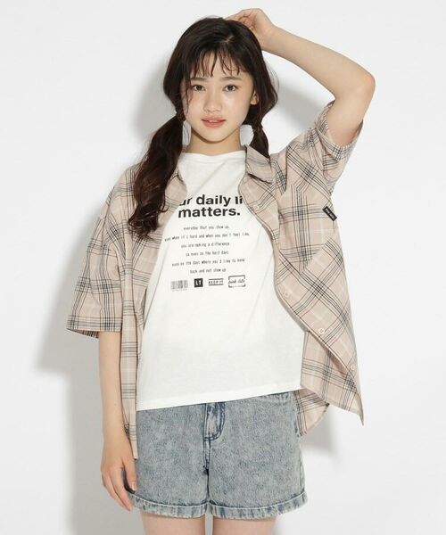 セール チェック柄シャツ Tシャツセット その他トップス Pink Latte ピンク ラテ ファッション通販 タカシマヤファッションスクエア