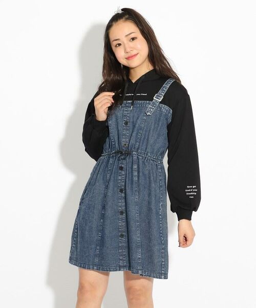 Web限定サイズ140 あり ジャンスカドッキングワンピース ワンピース Pink Latte ピンク ラテ ファッション通販 タカシマヤファッションスクエア