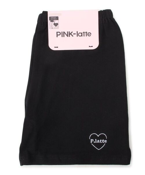 PINK-latte / ピンク ラテ レギンス・スパッツ | ロゴ刺しゅう2分丈レギンス | 詳細1