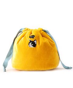 PINK-latte / ピンク ラテ ポーチ | 【SPRUCE/スプルス】ベロア巾着ポーチ