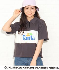 【コカ・コーラ/ファンタ/スプライト】コラボ ハーフZIP Tシャツ